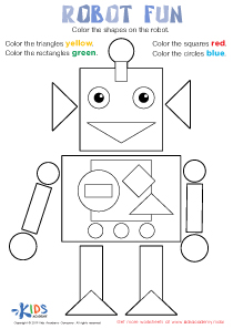 Robot Fun Worksheet: Free Printout for Kids